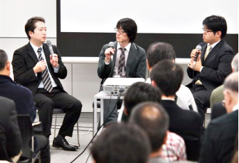 片岡洋祐チームリーダーと糸谷哲郎五段のトークセッション