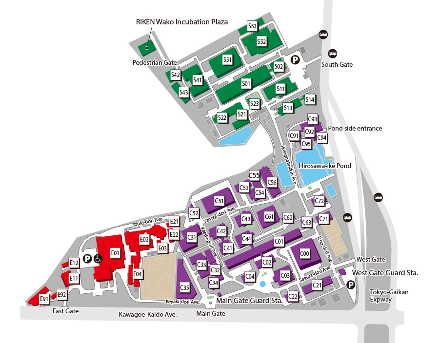 Map of Wako Campus
