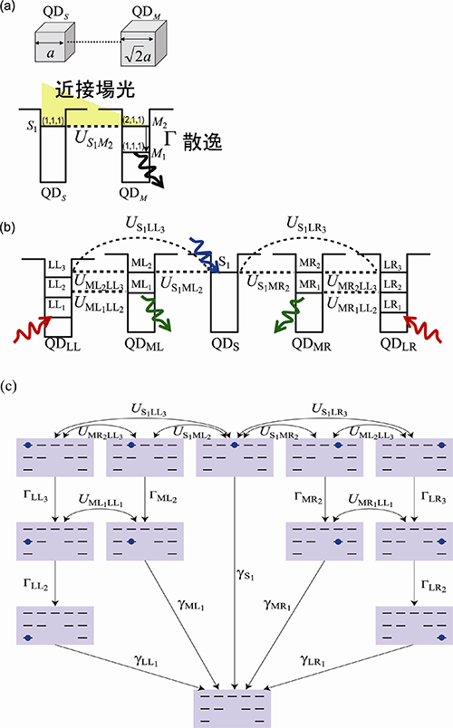 QDM (QD-based Decision Maker) の模式図と状態遷移図の画像