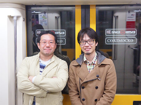 田中准主任研究員とヴォン特別研究員の写真