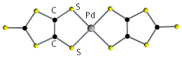 金属ジチオレン錯体の図
