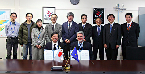 Group photo of participants of the signing ceremony