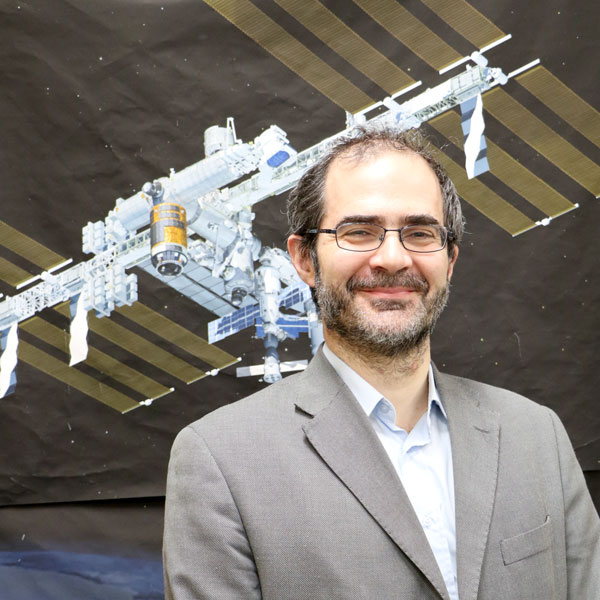 picture of Marco Casolino and ISS 