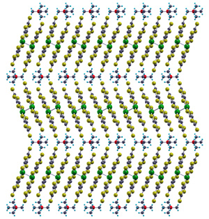 Image of the structure of organic conductor