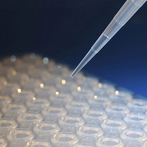 Image of a pipette and a plate