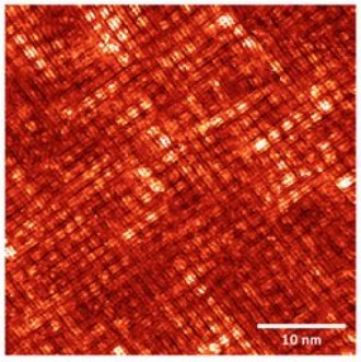 Image showing variations of the electronic states of a superconductor