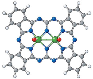 Image showing the structure of phthalocyanin