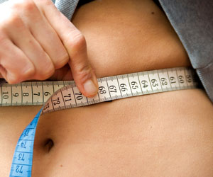 Image of measuring the waist