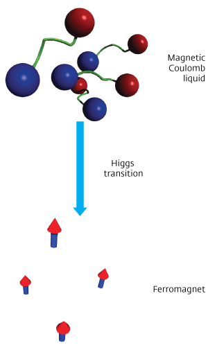 Image of a Higgs transition in a magnetic material
