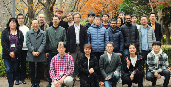 picture of Zhaomin Hou and his lab members
