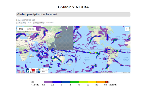 Screenshot of the forecast