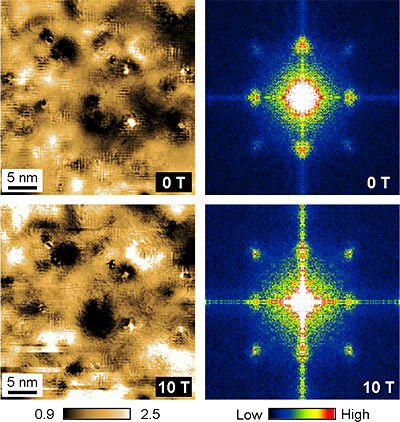 Microscopic images of electronic standing waves