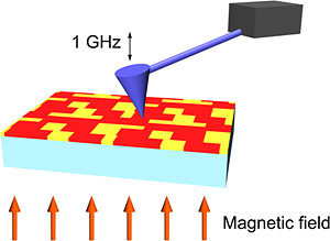 Diagram of a scanning microwave impedance microscope