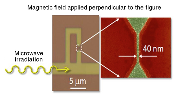 photo of the superconducting loop