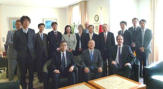在ドイツ日本国大使館訪問時の写真