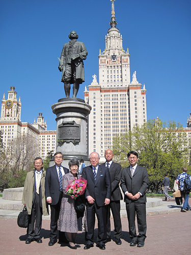 Group photo at Moscow State University