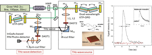 Schematic of wave generation detection system