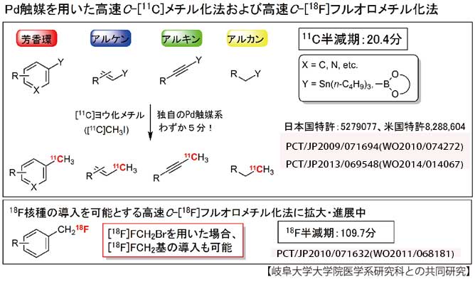 低分子化合物のPETプローブ化の図