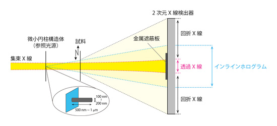 暗視野X線タイコグラフィの概念図の画像