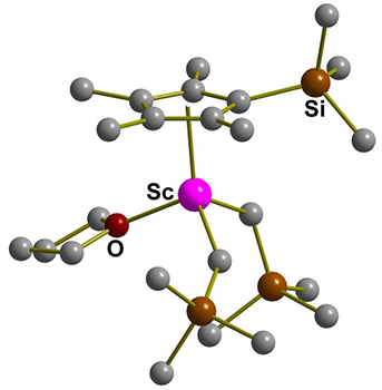 独自に開発したスカンジウム触媒の構の画像