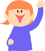 理研DAYのイメージキャラクター:元気に手を挙げて参加する子どもの画像