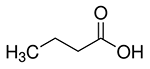 酪酸の化学式の図