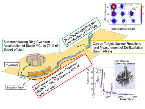 Schematic of the experimental setup at RIBF