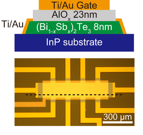 Schematic showing structure of the device