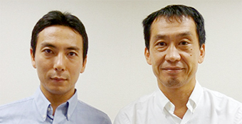 小倉 洋二 研究生と池川 志郎 チームリーダーの写真