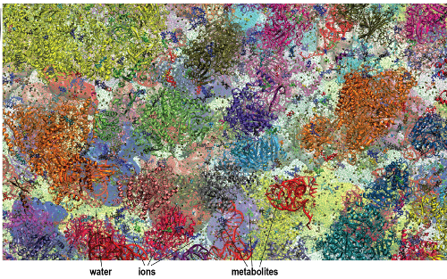 detailed image of simulated metabolites