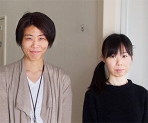 解読を担当した蒔田由布子研究員と川島美香テクニカルスタッフの写真