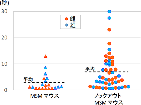 Stay-on-hand testの結果の図