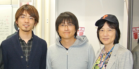 太田英介 特別研究員（研究当時）、平井剛 客員研究員、袖岡幹子 主任研究員の写真