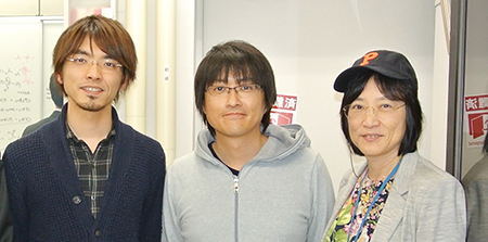 太田英介 特別研究員(研究当時)、平井剛 客員研究員、袖岡幹子 主任研究員の写真