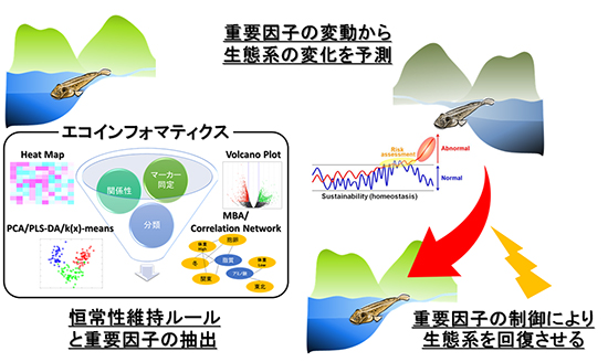 エコインフォマティクスによる生態系変化予測とその応用の図