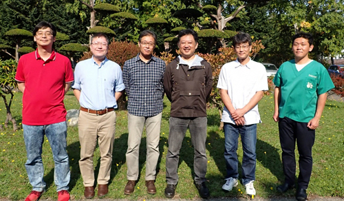 長澤研究員、横田チームリーダー、林調整監、田島専任研究員、三上上級研究員、菊上級研究員の写真