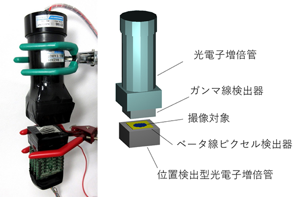 開発したMulti-Isotope Imaging Plate（MI-IP）のプロトタイプ装置の図