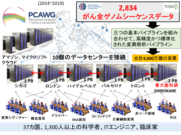 PCAWGでのデータ解析基盤の構築の図