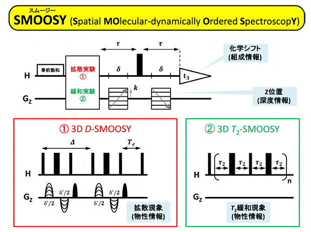 新しいNMRパルスシーケンス「SMOOSY」の図