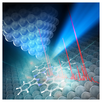 開発した精密ナノ分光のイメージの図
