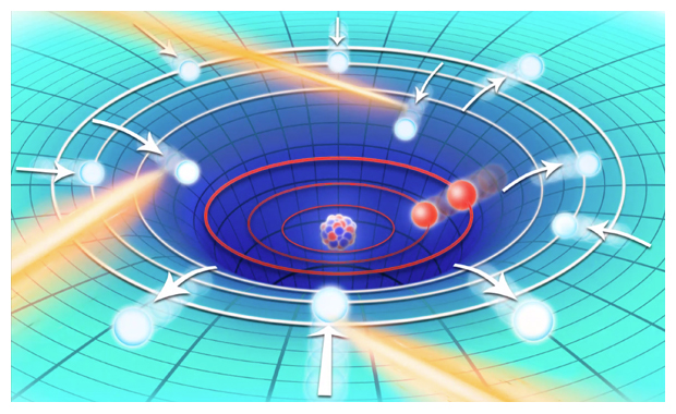 ミュオン原子脱励起過程のダイナミクスの図