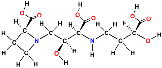 ムギネ酸の化学構造式の図