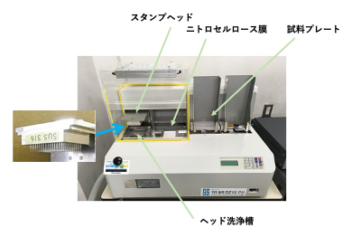 本研究で開発したアレイヤーの外観の図