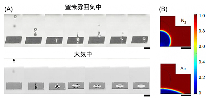 EGaIn液滴の挙動の図