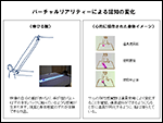 バーチャルリアリティーによる認知の変化の図