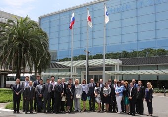 Group photo of visitors