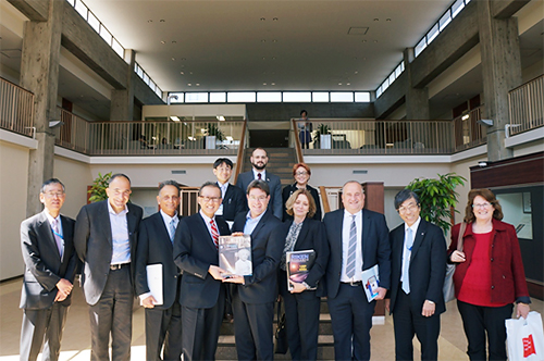 Group photo of visitors