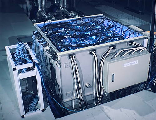 液浸冷却スーパーコンピュータ「Shoubu（菖蒲）system B」全景写真