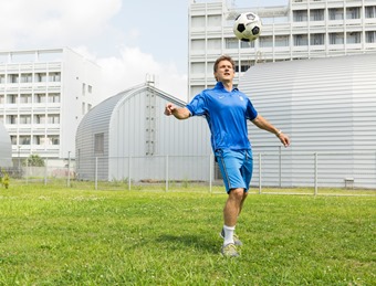 picture of Piero Carninci enjoying soccer 