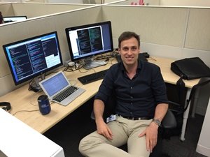 Picture of Gerofi at his desk